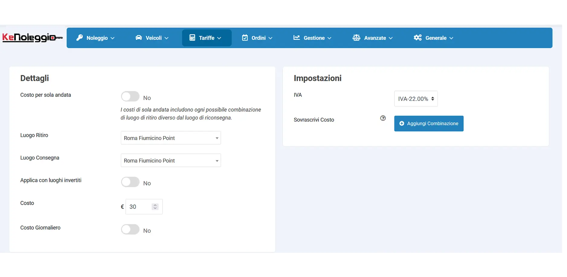 Costi ritiro e consegna del noleggio auto, scegli e personalizza Costi ritiro e consegna del noleggio auto, scegli e personalizza