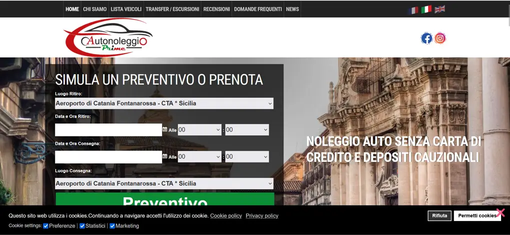 Noleggiatore che ha aumentato le vendite